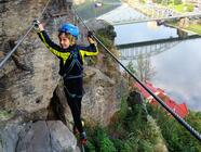 Zážitky VIA FERRATA Pastýřská stěna s průvodcem